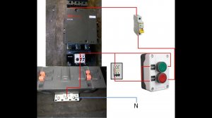 Подключение контактора через кнопки стоп пуск