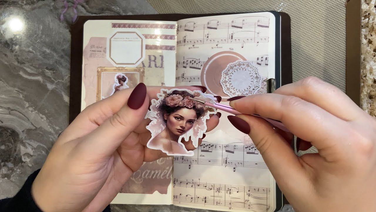 | ASMR for sleep | Vintage Ballet Journaling | No talking | Journal decoration | Relaxation 13 смотреть онлайн