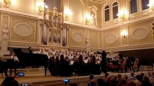 Гимн Великому городу, исполняет струнный оркестр и сводный хор ДМШ 11 СПб