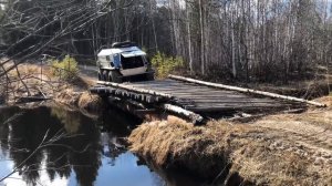 Выезд май 2018 бортповоротный вездеход на шинах низкого давления 6х6