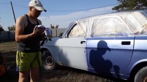 Двухцветная покраска машины