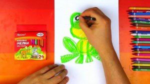 Рисуем ЛЯГУШКУ поэтапно для детей