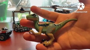 Обзор на набор Lego Jurassic World 2: поиски раптора Блу на вертолёте (немножко бомбит).