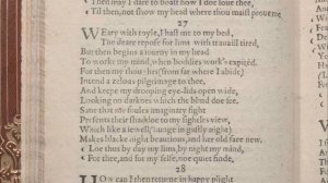 Shakespeare's Sonnet #27:  "Weary with toil, I haste me to my bed"