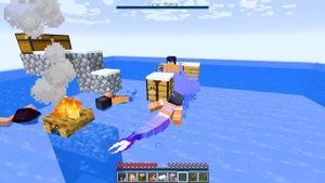 ONE MERMAID on an ALL SHARK Water Block!
