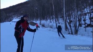 Катание на лыжах. База Армхи, Ингушетия.Феараль 2017г..