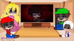 Mario React To Afton Family Memes II Fnaf II Gacha Club II Naomi Official xD