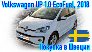 Покупка и пригон авто из Европы (Скандинавия, Швеция). Volkswagen UP 1 0 EcoFuel, 2018 г.в.