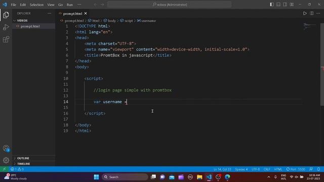 JavaScript Prompt Box Tutorial