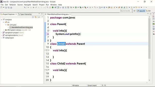 Runtime Polymorphism in Java || Dynamic Method Dispatch || Explanation in Telugu смотреть онлайн