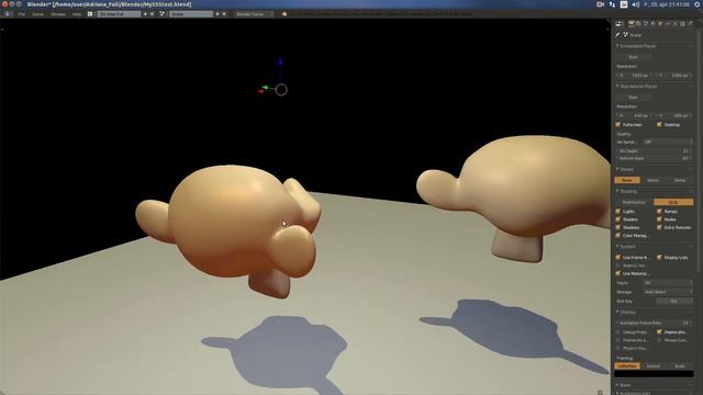 Blender Game Engine human skin and fake SSS test + download link смотреть онлайн