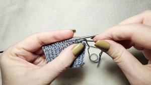 Закрытие резинки 1 на 1 при помощи иглы