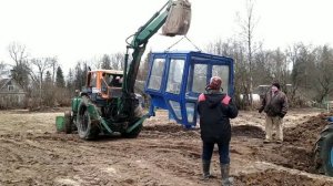 Установка большой кабины на МТЗ-80 экскаваторов ЮМЗ