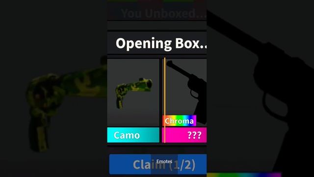 I unboxed a Chroma Luger! #roblox #mm2