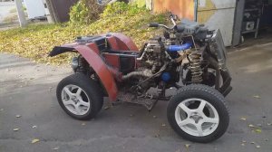 Самодельный квадроцикл, задние крылья.