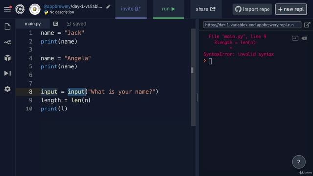 Day 1 - Working with Variables in Python to Manage Data - 013 Variable Naming смотреть онлайн