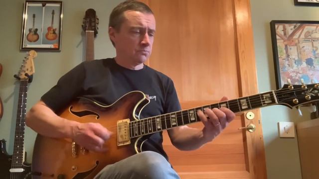 Saturday night jam with my Ibanez AS-200 played by Mikael Björck смотреть онлайн