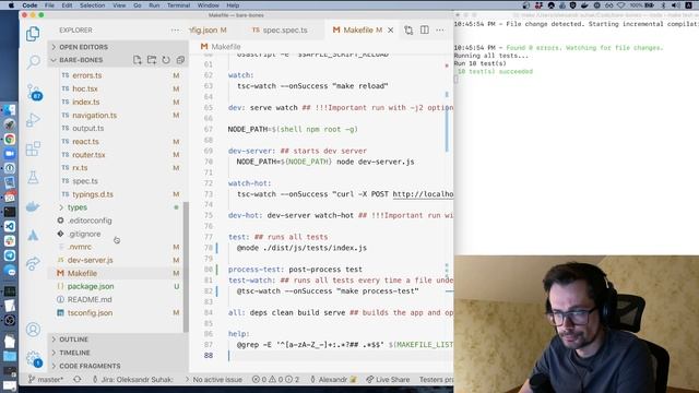 React + TypeScript с нуля: тесты без ts-node смотреть онлайн