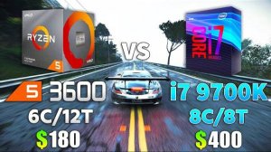 Ryzen 5 3600 vs i7 9700K Test in 9 Games
