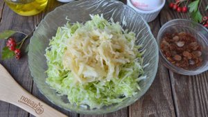 Оладьи из кабачков и яблок