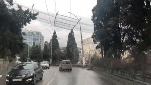 Ялта. По Боткинской улицам, Кирова, Садовой, Московской до автовокзала. 11/2022. Крым. Crimea.Yalta