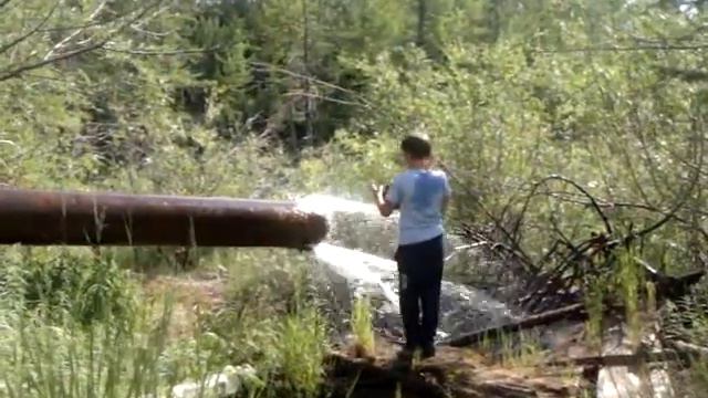 Чарские пески. Оазис. Сероводородный фонтан