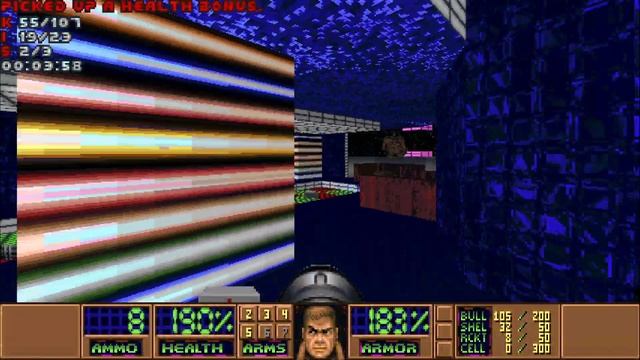 Doom II: AUGER;ZENITH (Ultra Violence 100%) Walkthrough (MAP09: The Last Resort) смотреть онлайн