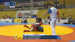 68 kg DVALISHVILI Merab (GEO) - BABAYE VAbdylla (TKM)