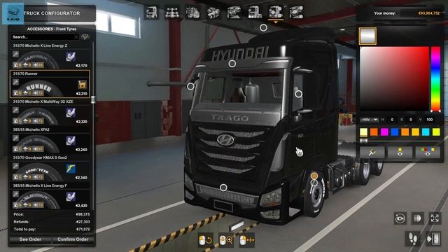 Hyundai Trago Xcient XXL  Truck Customization  Euro Truck Simulator 2
