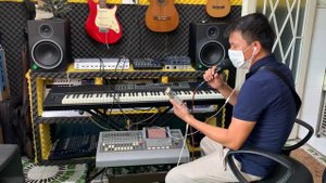 Khách test mixer Roland vs1680-1880 mùa covid , 2eff độc lập lh:0359873715 Thưởng