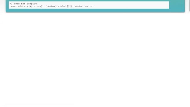 How to add TypeScript types to destructured parameters using spread syntax?