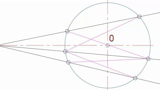 Касательная от точки к окружности (способ 2) смотреть онлайн
