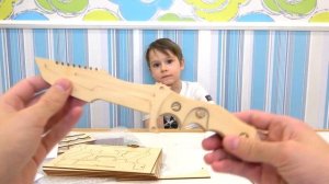 Обзор. Деревянный конструктор. Игрушки для мальчиков. Оружие для детей. Распаковка!