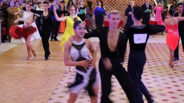 Кубок Астаны по спортивным танцам. Ли Диас-Бержицкая Дарья, самба смотреть онлайн