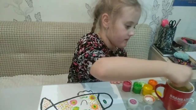 Декоративное рисование. Рыбы. Старшая группа