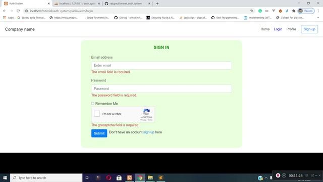 08- Custom Login with google captcha in Laravel смотреть онлайн