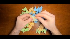 Оригами антистресс из бумаги без клея