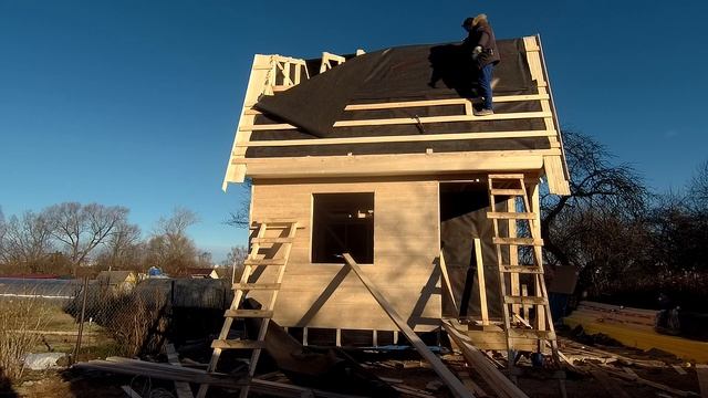 ОТЛИЧНЫЙ ДАЧНЫЙ ВАРИАНТ, КАРКАСНЫЙ ДОМ 4Х5 М. смотреть онлайн