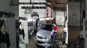 Переустановка лобового стекла на Subaru Outback.