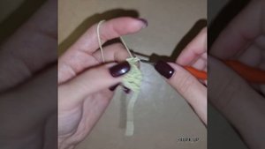 Рельефный лицевой столбик с накидом. Вяжем крючком.