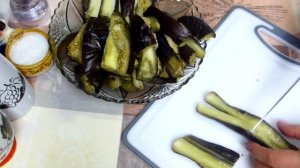 БЫСТРО МАРИНОВАННЫЕ БАКЛАЖАНЫ. ЗАКУСКА СУПЕР!