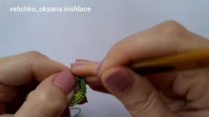 Веточка из листиков для ирландского кружева