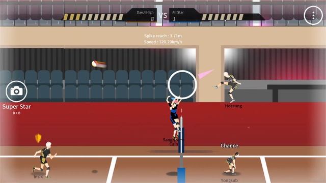 The Spike volleyball game - beating bonus stage stage 19 - All Star Team tricks and tips смотреть онлайн