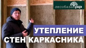 Утепление стен. Каркасный дом