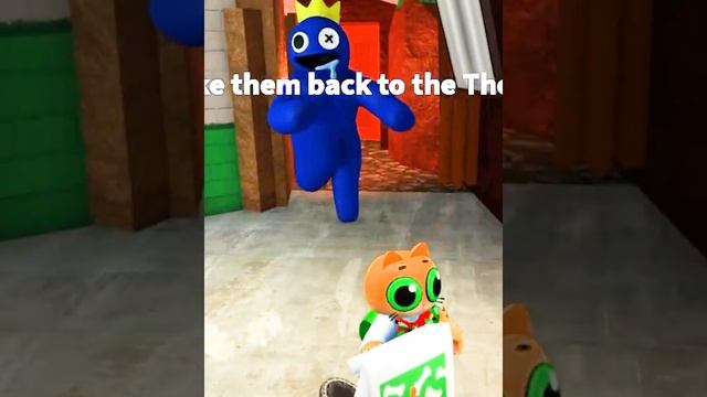 RAINBOW FRIENDS roblox blue green song music #shorts #catgamer смотреть онлайн