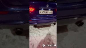 Выхлоп BMW X1 E84 2.0 D, красивый звук выхлопной системы, прямоточный выхлоп)))