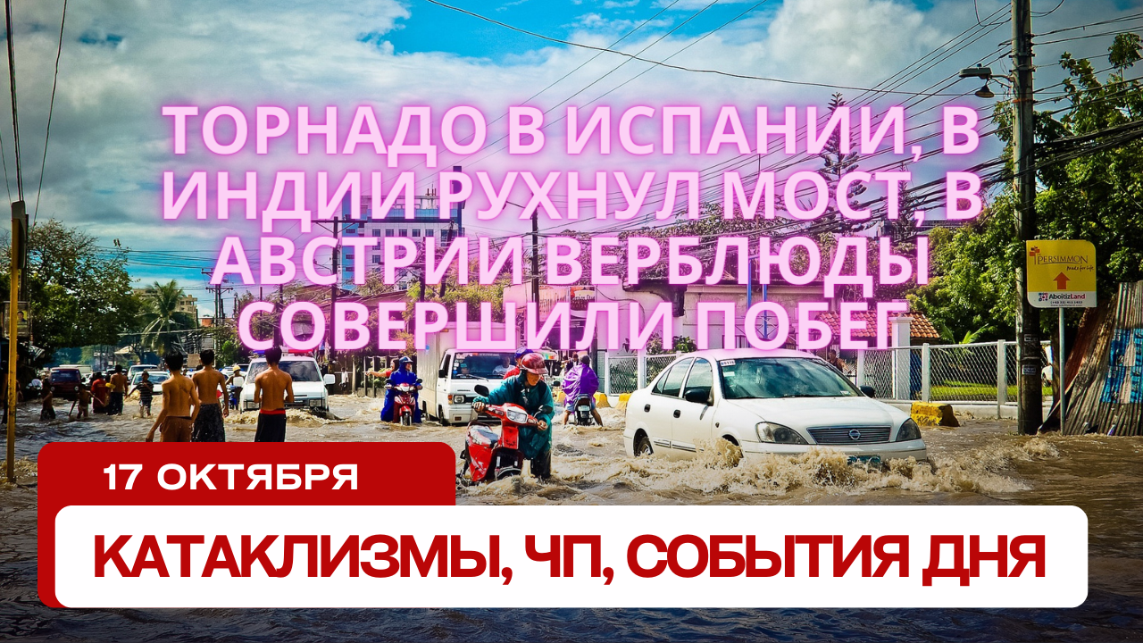 Катаклизмы 17 октября 2023. Новости сегодня. Обзор событий и происшествий.