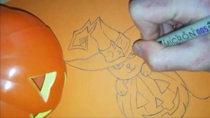 Drawing Blair (cat form) from Soul Eater | Halloween Party 2020 | Drawmeo