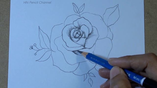 How to draw a Rose tattoo design step by step | Pencil Sketch смотреть онлайн