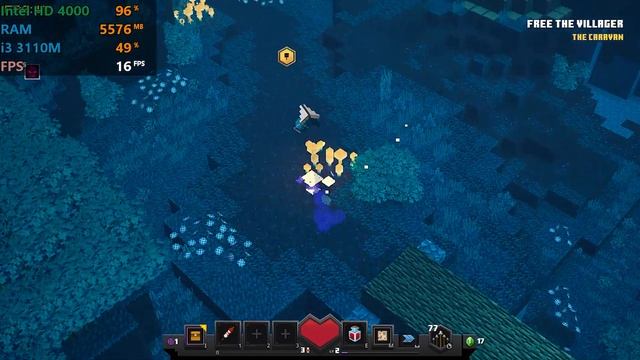 Minecraft Dungeons | Intel HD 4000 Graphics | Low End PC Benchmark Gameplay | FPS Test | 720p | смотреть онлайн